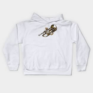 Trumpet With Lyre Kids Hoodie